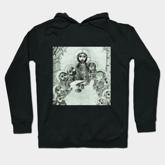 Mystical Last Supper Hoodie by jesusdramatizedcom